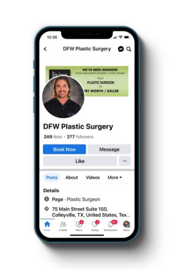 dfwplasticsurgery socialmedia tablet